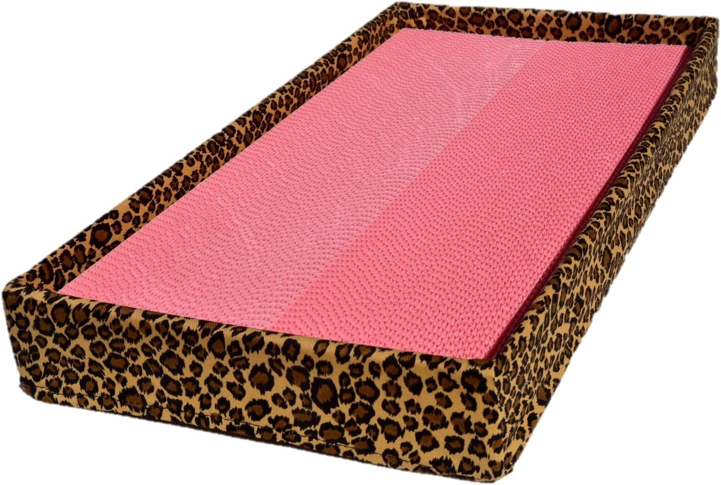 Tono Core Co., Ltd. Color Nail Sharpener [Togitai Nyan! Tea Leopard Pink] Wide Type with Frame Powder Cat Claw Sharpener Made in Japan Durable image number 1