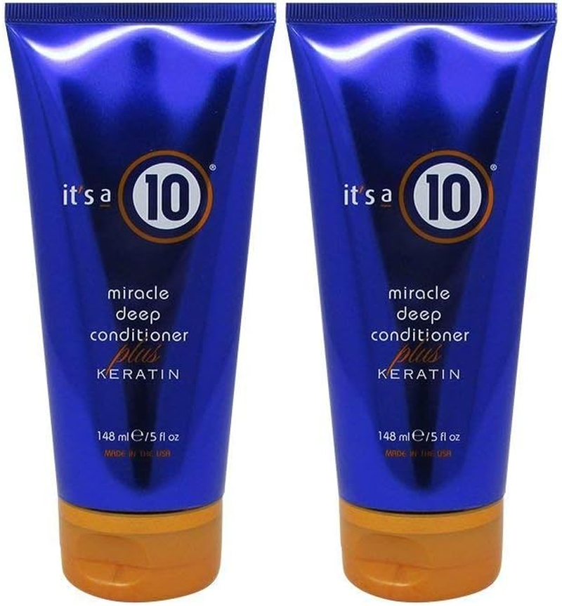 Bundle-2 Items : It'S a 10 Miracle Deep Conditioner plus Keratin, 5 Oz (Pack of 2)