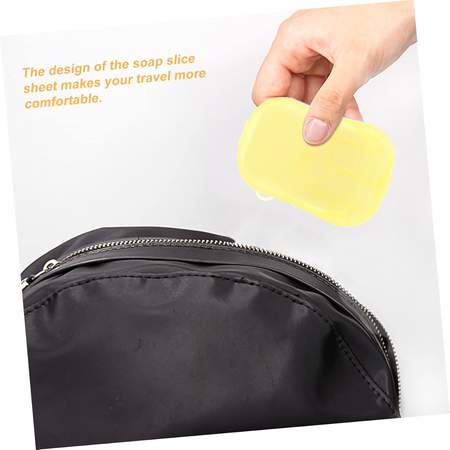 GAROZATION Portable Soap Portable Scented Soap Paper Travel Soap Paper Plastic Pink