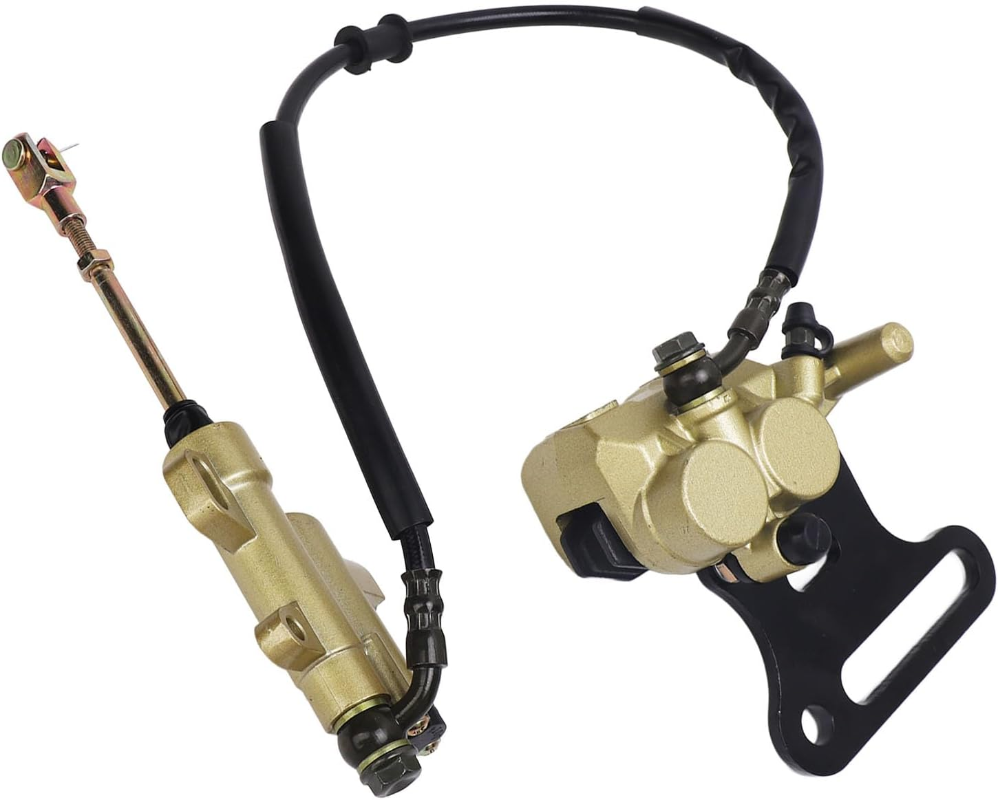 Rear Hydraulic Brake Master Cylinder Kit, Brake Master Cylinder Caliper Assembly High Strength Use Sturdy for Pit Dirt Bike image number 5