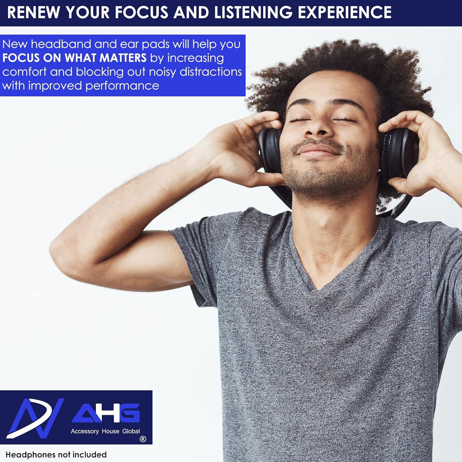 Replacement QC35 / QC35 Ii Earpads and QC35 Headband / QC35 Ii Headband V3 Pad Cushion Compatible with Bose Quietcomfort 35 (QC35) and Bose Quietcomfort 35 Ii (QC35 Ii) Headphones (Grey) image number 2