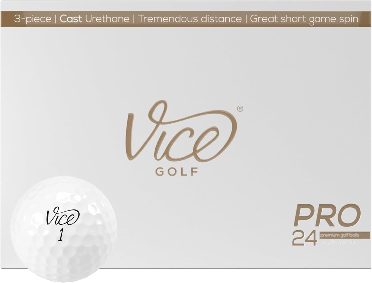 Vice Pro White Golf Balls image number 2