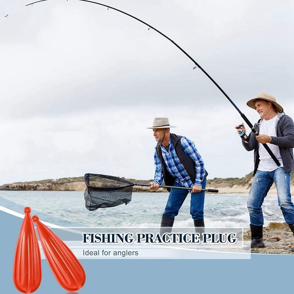 Fishing Practice Plug Fishing Casting Plug Baitcasting Rubber Practice Plug Suitable for Improving Casting Skill,6Pcs image number 4