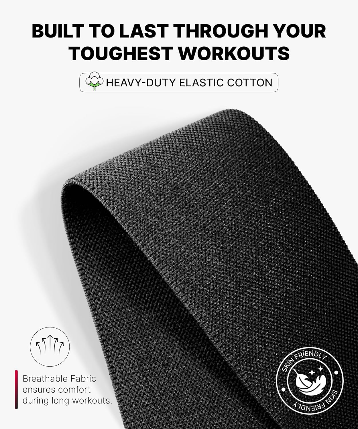 Dmoose Fitness Knee Wraps for Weightlifting, Powerlifting, Deadlifting, Bodybuilding, and Gym Workouts, 78 Inches Length (Pair), Reinforced Fastening Knee Wraps for Men and Women image number 2