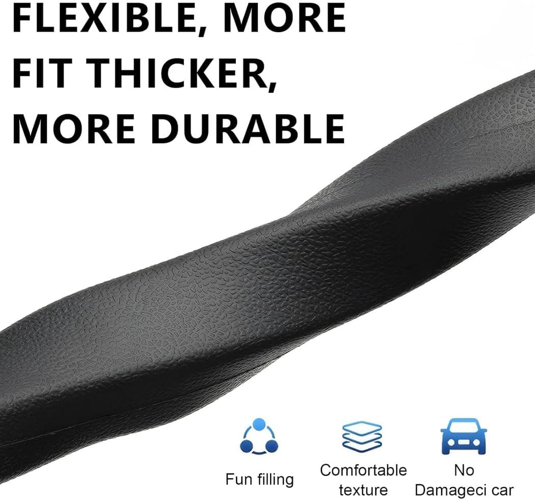 Aufondof 2 Pack Car Seat Gap Filler with Storage Organizer, Leather Car Filler Universal Fit for Cars SUV Truck,Easy to Install, Red (Red) image number 3