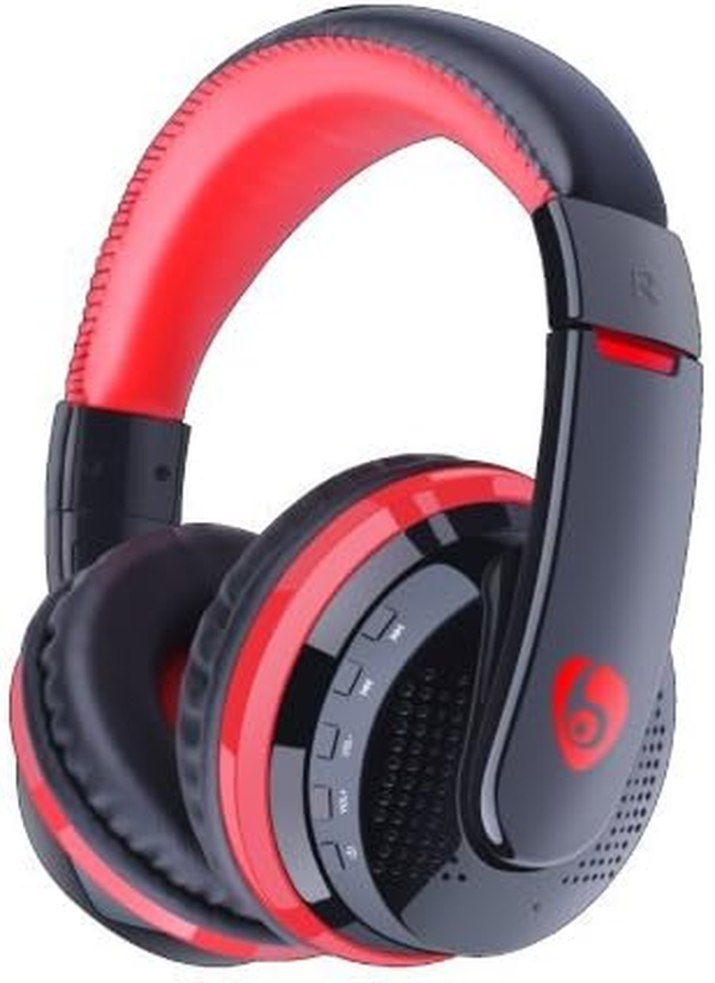 Ovleng MX666 Black & Red Colour Bluetooth 4.1 Use with Phones, Tablets (Red)