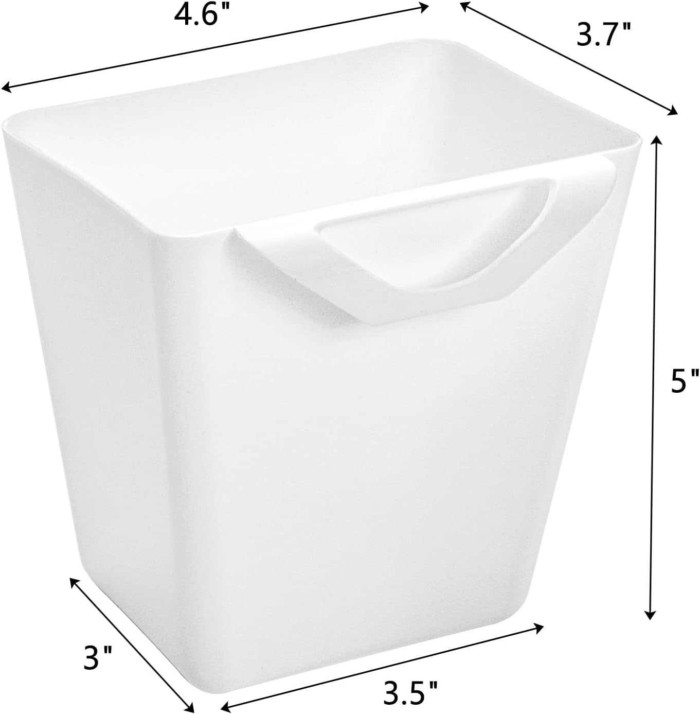 ZEAYEA 12 Pack Hanging Cup Holder, Utility Rolling Cart Accessories, Hanging Pencil Holder, Space Saving Hanging Storage Container Bucket for Organize Home Kitchen Office Craft Supply image number 1