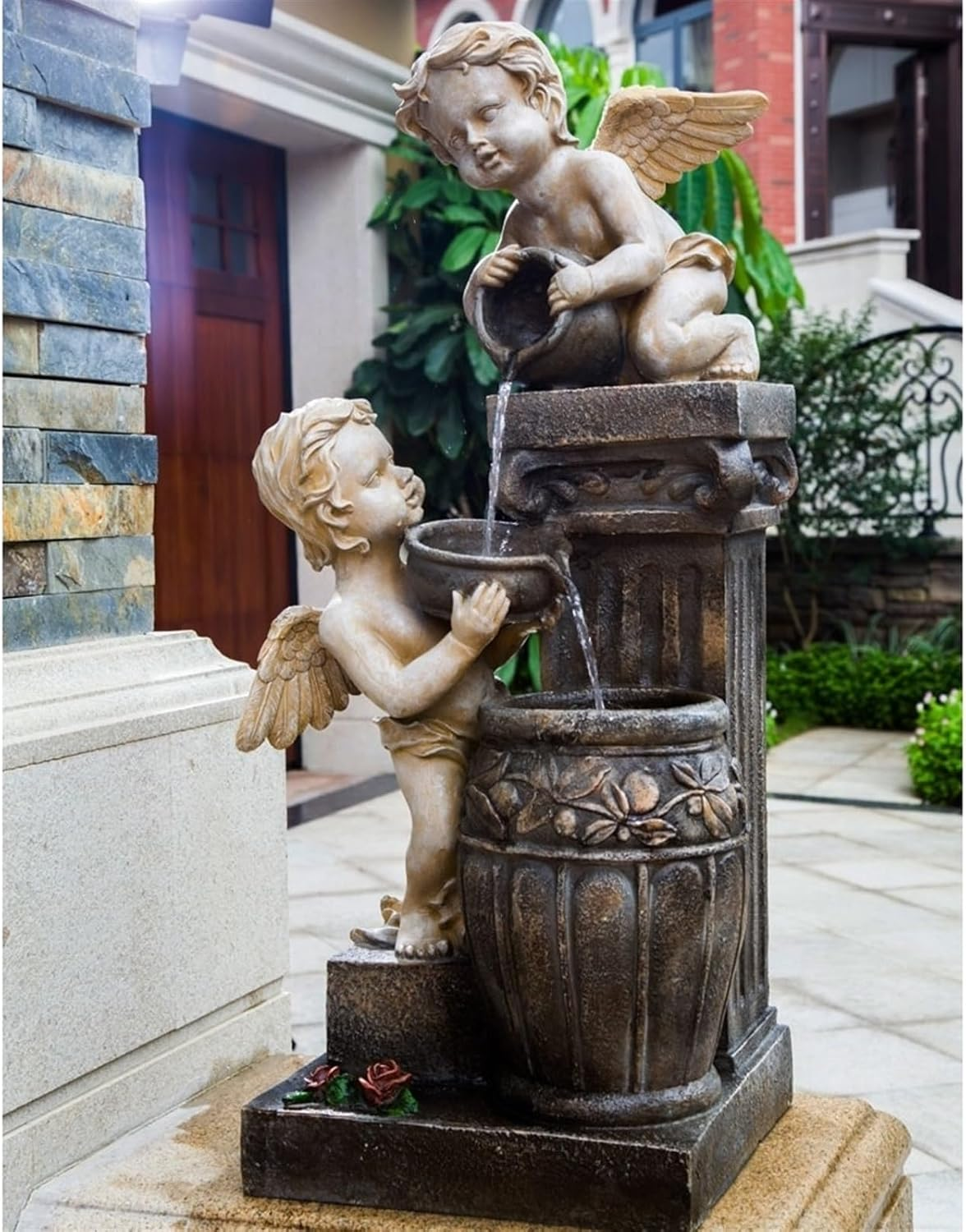 Outdoor Fountain Angel Fountain Landscape, Outdoor Water Decoration, Garden Layout Courtyard(L) image number 3