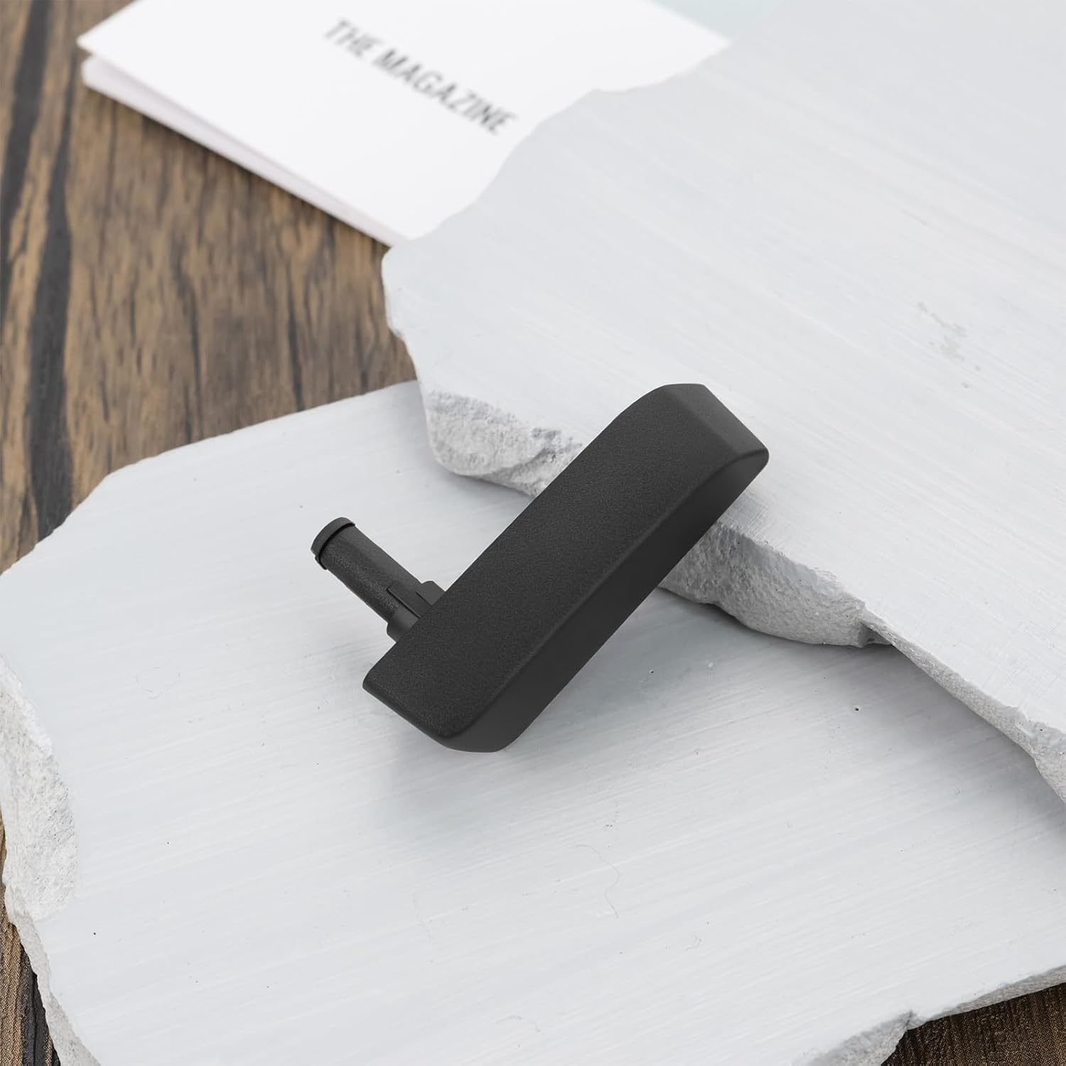 Ecsing 1Pc Seat Recliner Adjustment Position Button, Compatible with Tesla Model 3 2017-2024, Left Seat, Black image number 4