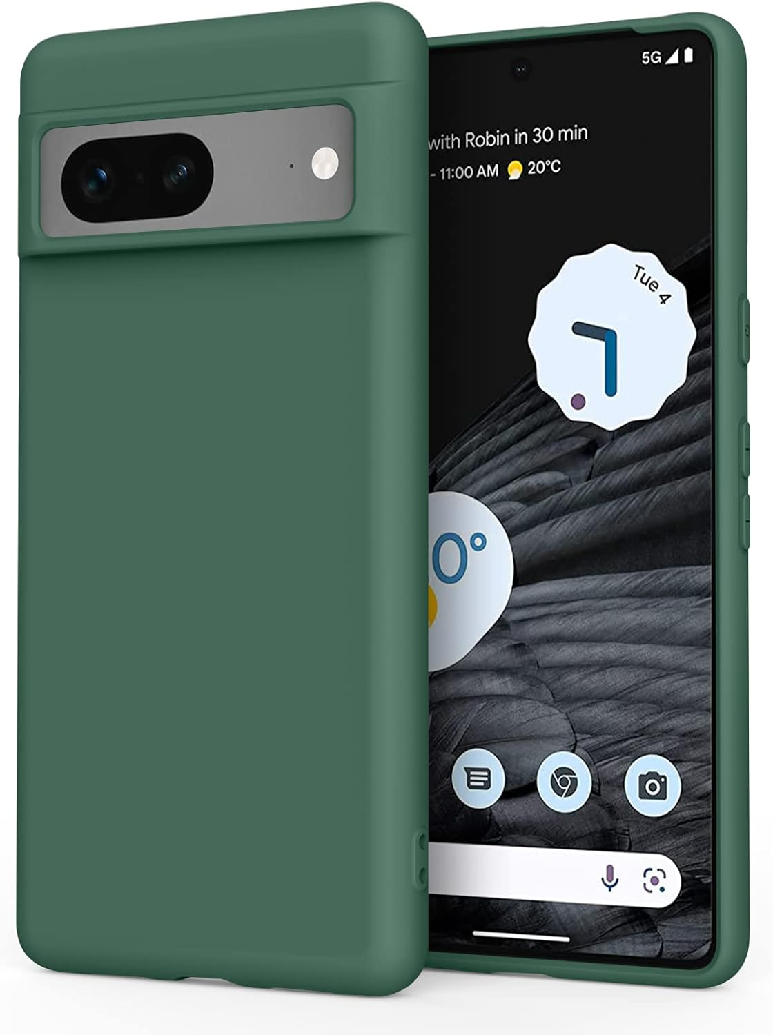 Meliya Case Compatible with Google Pixel 7, Stylish Silicone Slim Full Body Protective Phone Cover for Google Pixel 7 Case 6.3 Inch