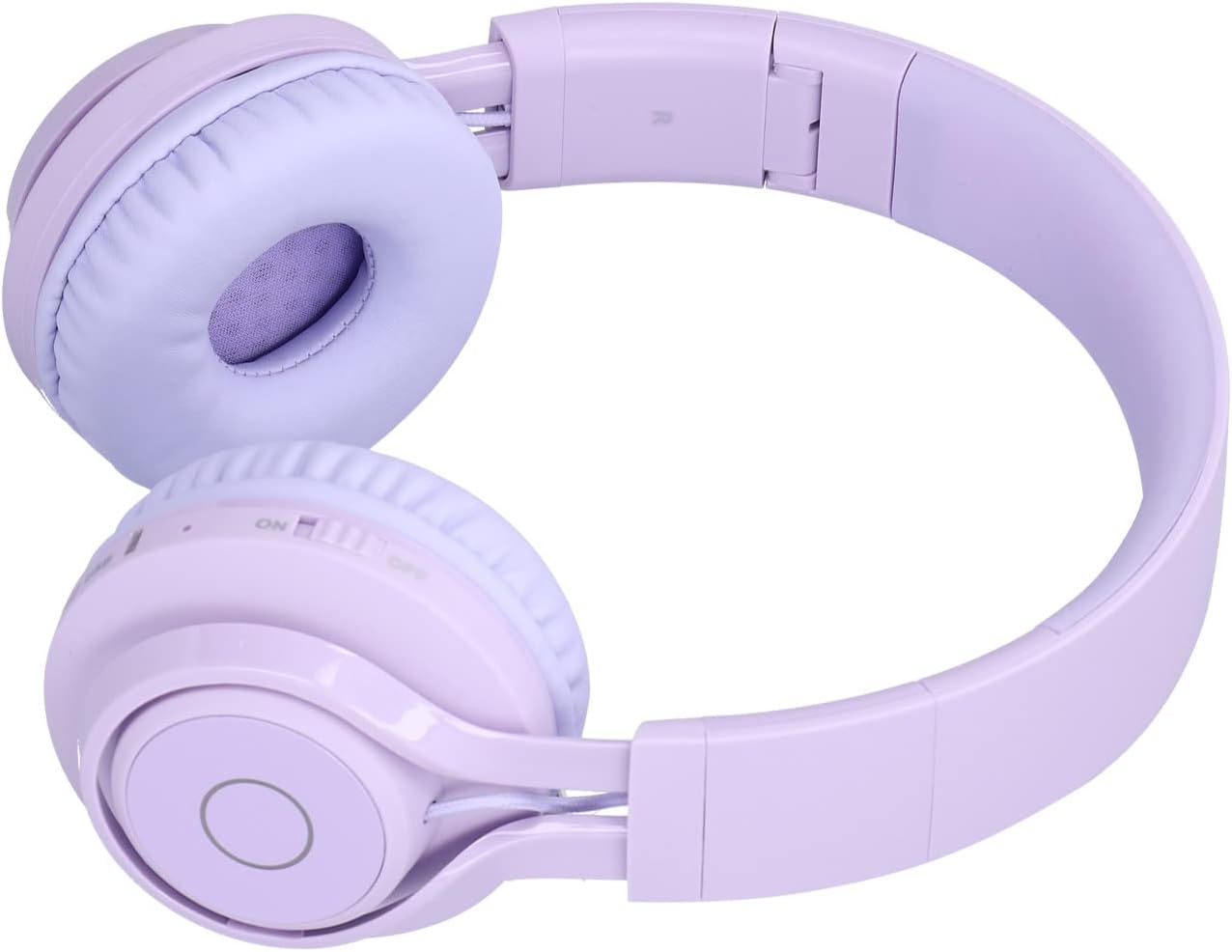 Ciciglow Wireless Children'S Headphones with Built-In Microphone, LED Lighting, Wireless, Foldable over Ear Headphones with Volume Control for Pad/Smartphones/Laptop/Pc/Tv, Soft (Purple) image number 2