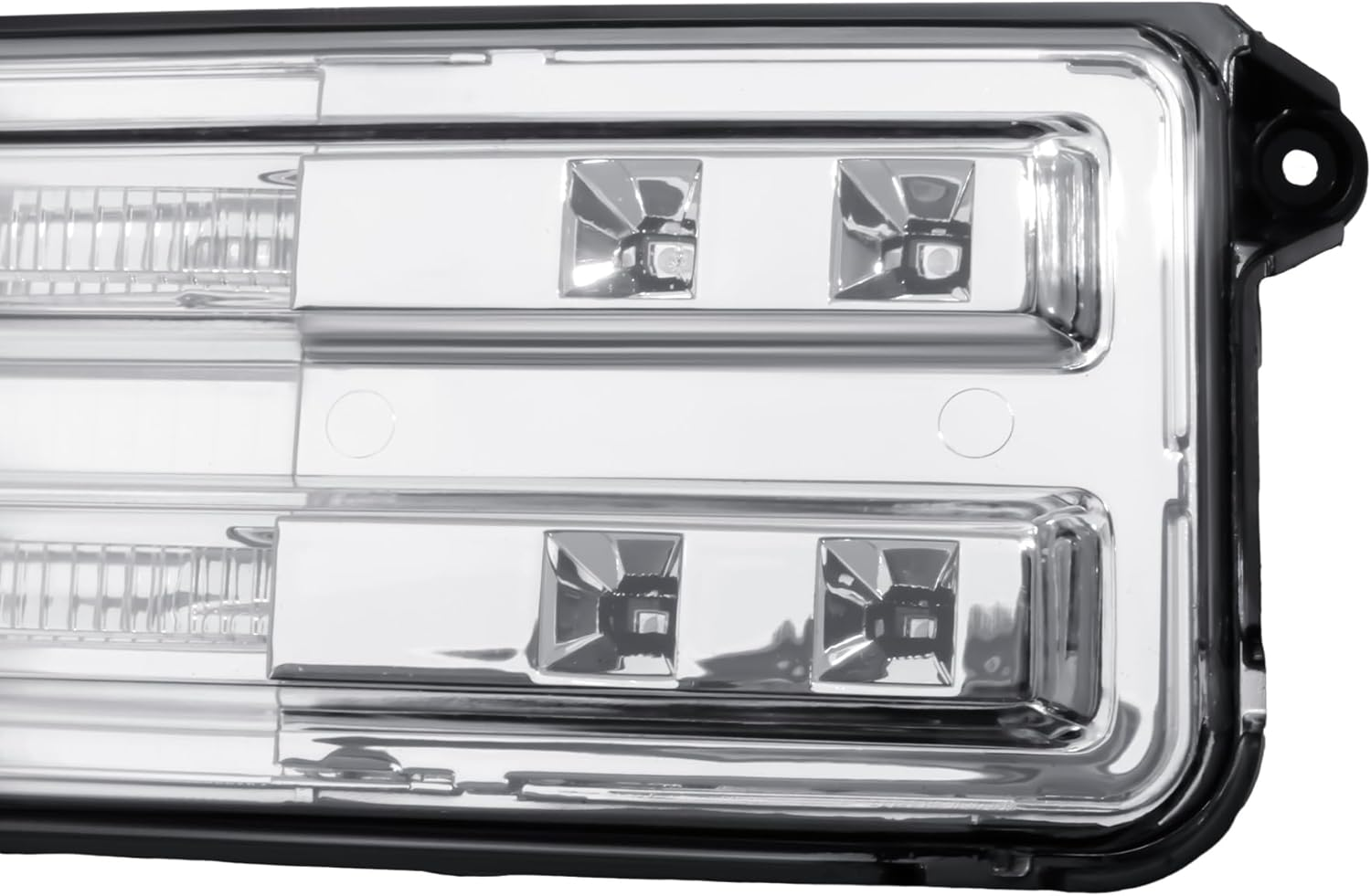 Replacement Passenger Right Side Door Towing Mirror Turn Signal Light Lamp Indicator with DRL for Chevrolet Silverado GMC Sierra 1500 2500HD 3500HD from 2019 to 2024 image number 2