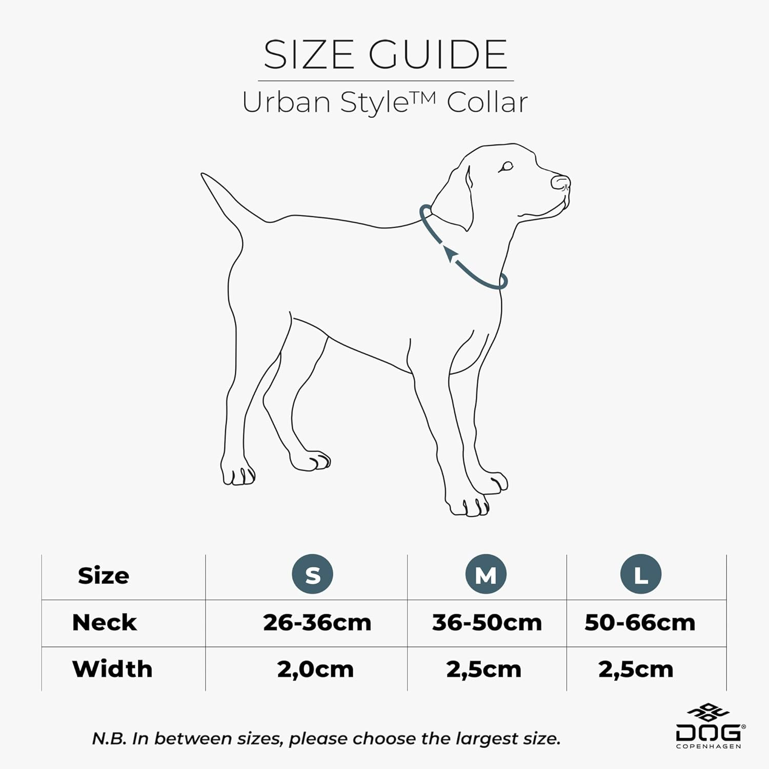 DOG Copenhagen Urban Style Collar, Black, L image number 7