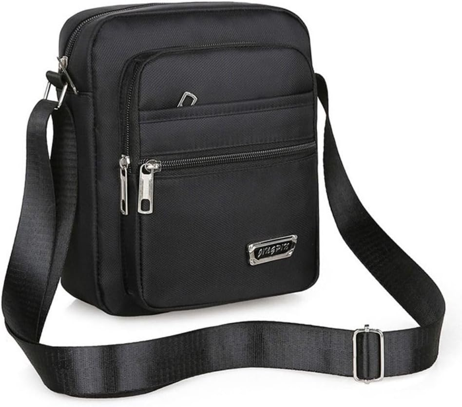 AIMALL Travel Men'S Canvas Shoulder Bag - Crossbody Messenger Bags with Adjustable Strap, Multiple Pockets, Ideal for Daily Use and Travel