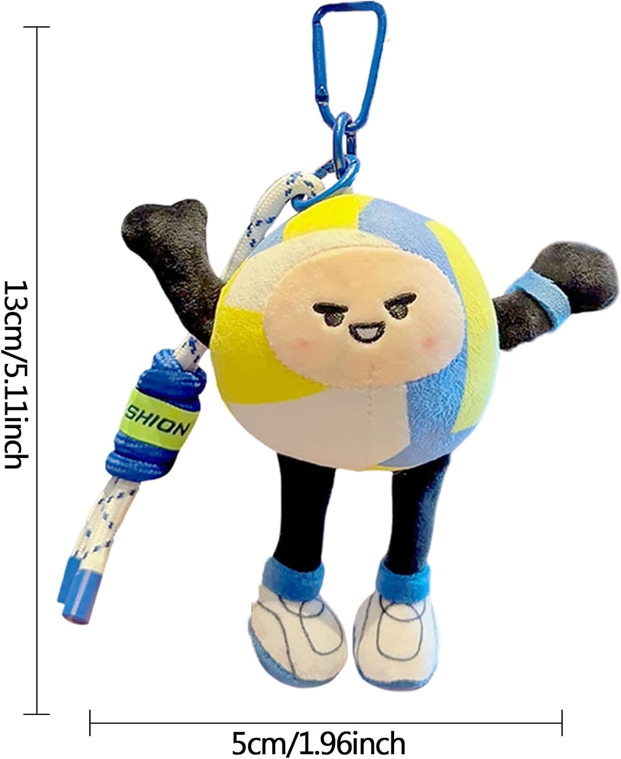 Plush Football Bunk - Soft Ball Key Ring, Cute Mini Keys | Sporty Pendant Toy for Football Lovers, Small Bag Accessory Bag, Gift Portable Keychain, Key Decoration image number 1