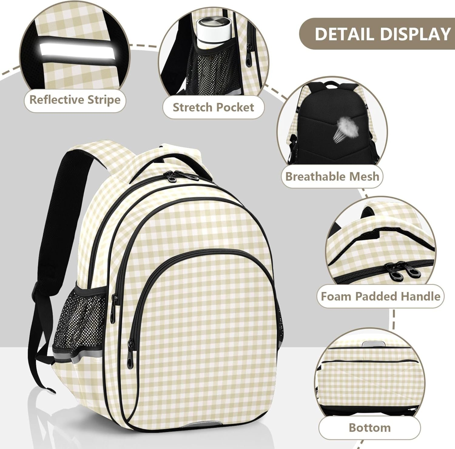 Cute School Backpack for Girls Boys Students Student Bookbag Teen Boys Travel Daypacks image number 6