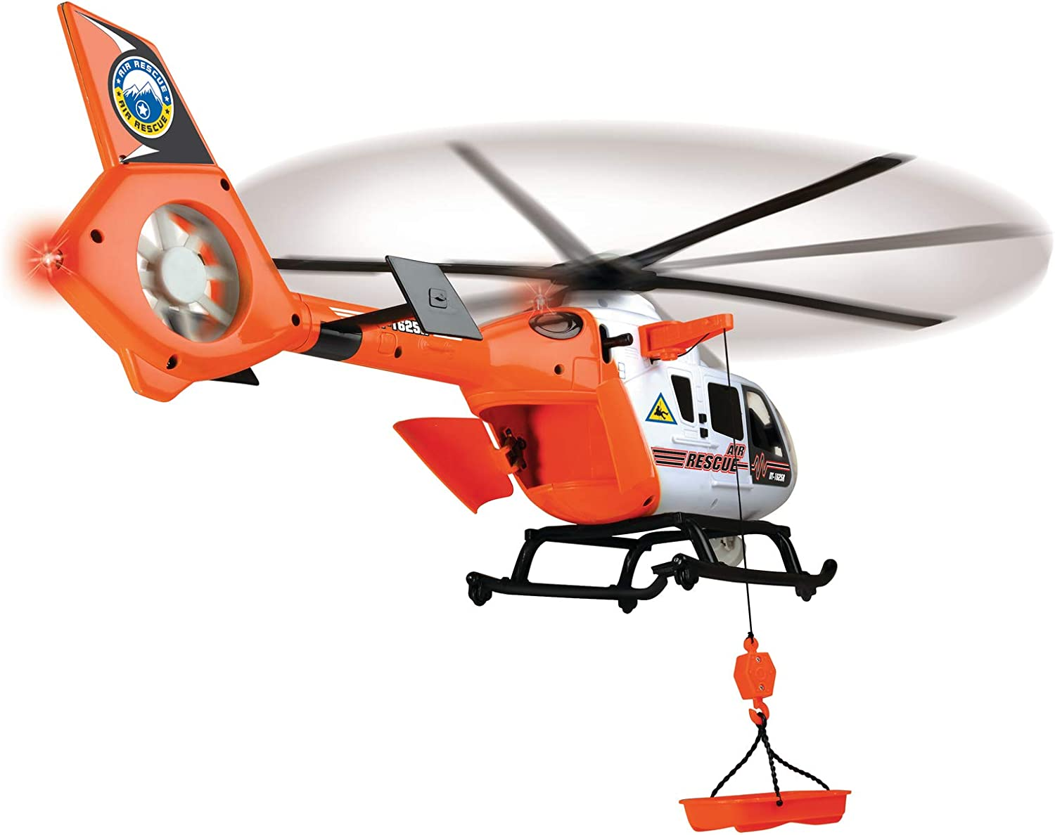 DICKIE TOYS Light and Sound SOS Rescue Helicopter with Moving Rotor Blades, 25"