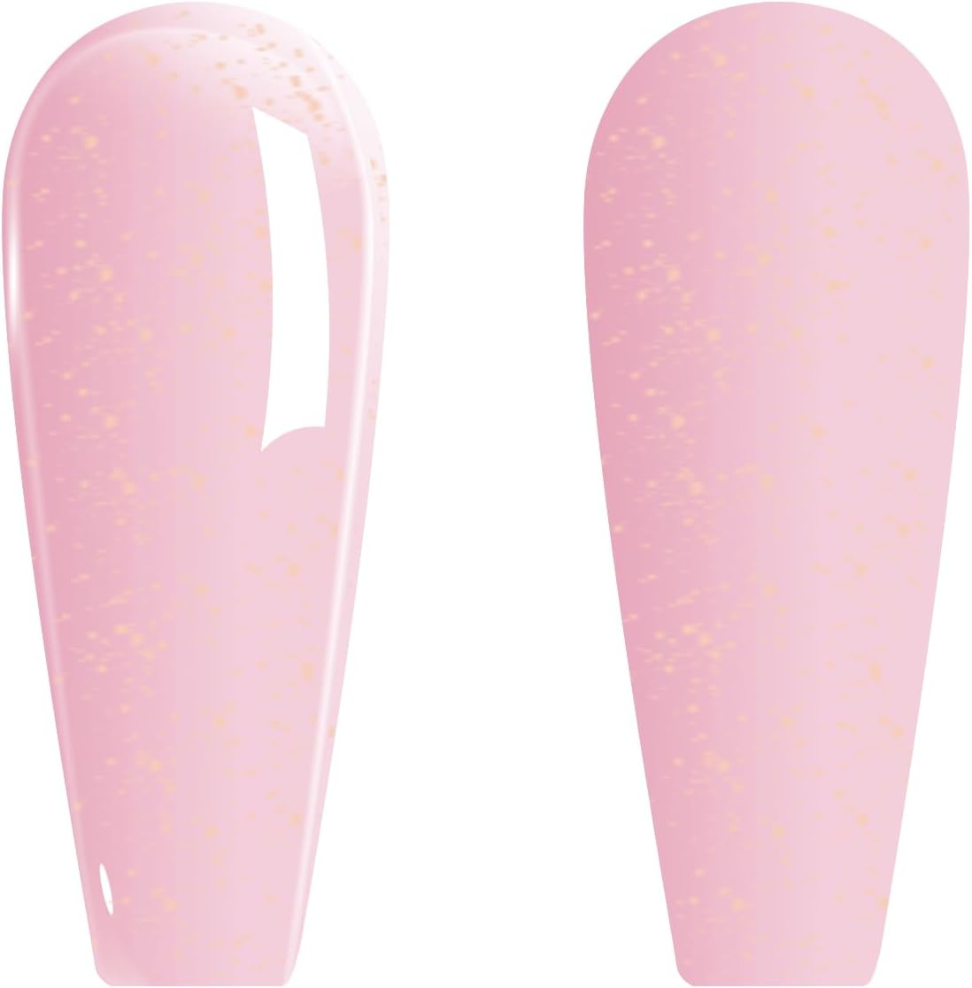 Vishine Jelly Glitter Gel Polish Pink Nude Gel Nail Polish Sheer Neutral Translucent Nail Polish Holographic Nail Gel Shimmer for Nail Art DIY Manicure and Pedicure at Home E029 image number 3