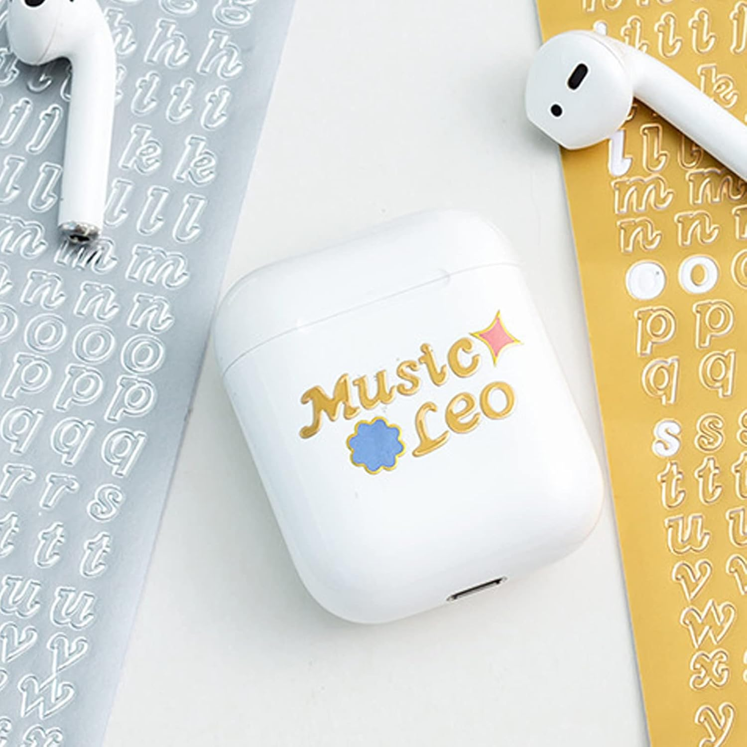 Alphabet Number Letter Stickers, Silver Gold Glitter, Black White, Upper Lower a to Z Letter & 0-9 Number Stickers, PVC Self-Adhesive for Photo Scrapbook Decoration (Silver+Gold) image number 6