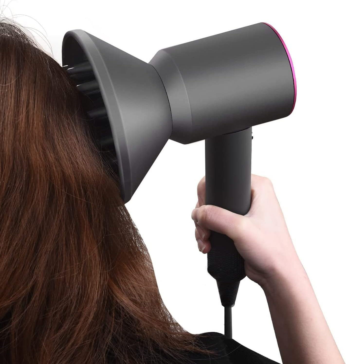 Professional Universal Hair Diffuser Attachment for Hair Dryers, Quick Blow Dry Air Nozzle Made of Heat PA66, Reducing Frizz for All Hair Types image number 1