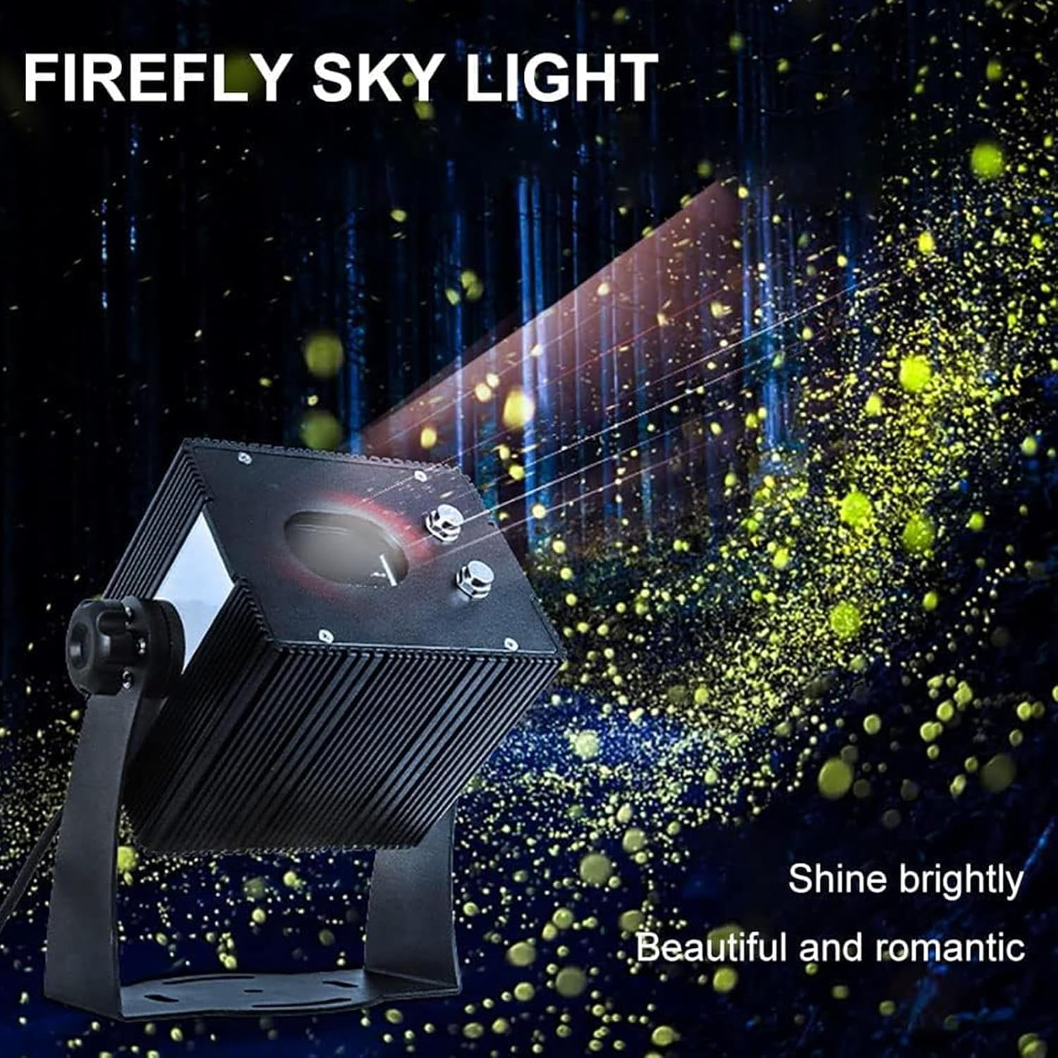 Dynamic Firefly Projector Lamp &ndash; 8-Level Adjustable LED Starry Nebula Projector for Garden, Patio, Xmas Party, Outdoor Landscape Light with IP65 Waterproof Design 20W image number 3
