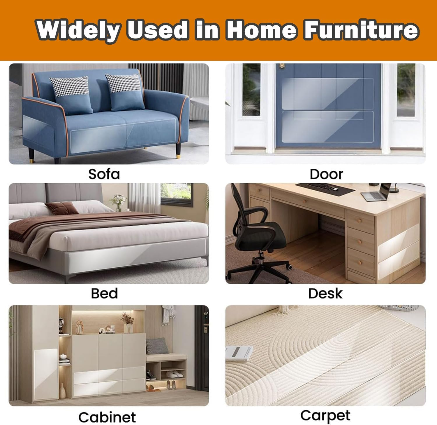 Scratch Protection Cat Tape 40 Cm X 3 M Self-Adhesive Scratch Film Cats Transparent Scratch-Resistant Sofa Scratch Mat Cat Scratch Protection Film Scratch-Resistant Protective Film for Sofa Couch Wall image number 2