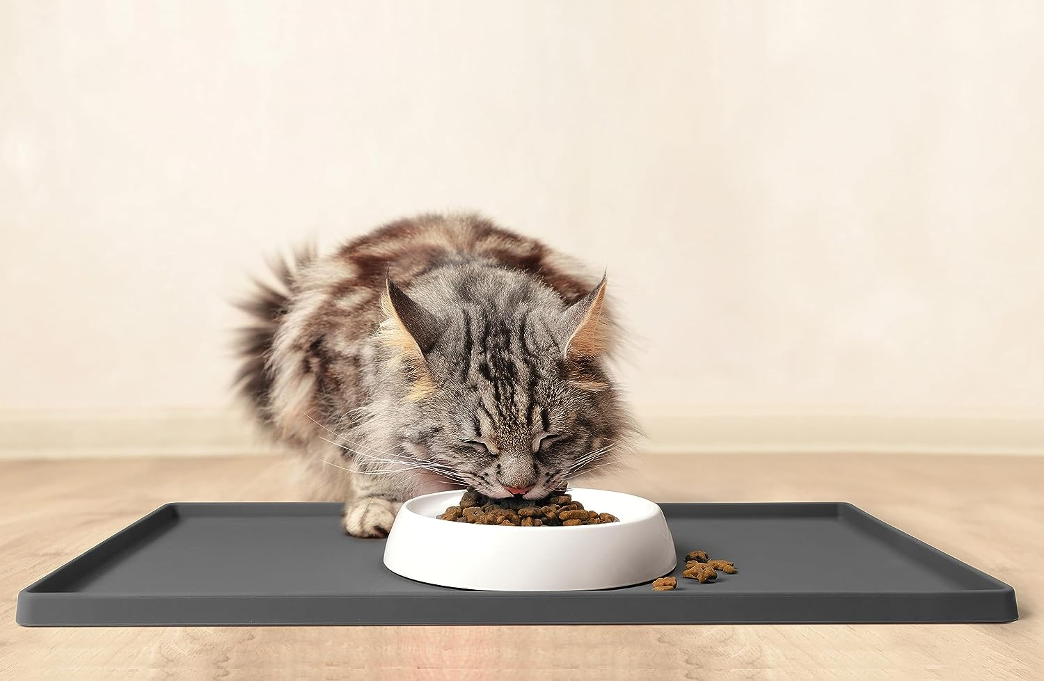 Catguru Cat Food Bowl, Whisker Stress Free Cat Bowls, Whisker Fatigue Cat Bowl, Wide Cat Dish, Shallow Cat Food Bowls, Non Slip Cat Dishes for Food, Pet Bowls for Cats (Round-Set of 2, Marshmallow) image number 7