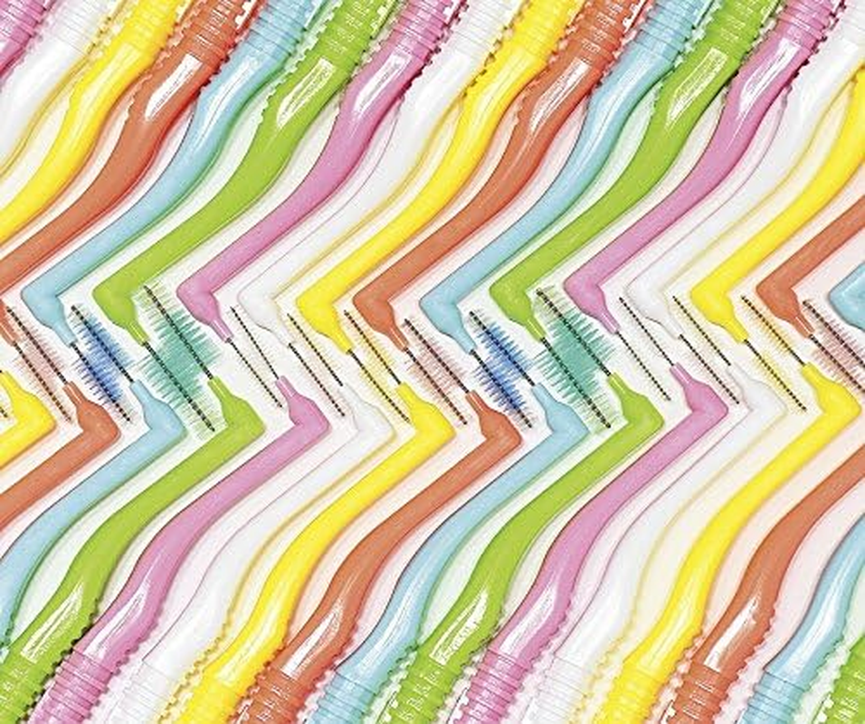 Dental Pro Interdental Brush, L-Shaped, Extra Fine Type, Yellow, Size 2 (SS), Pack of 10, 10 Pieces X 1 image number 5