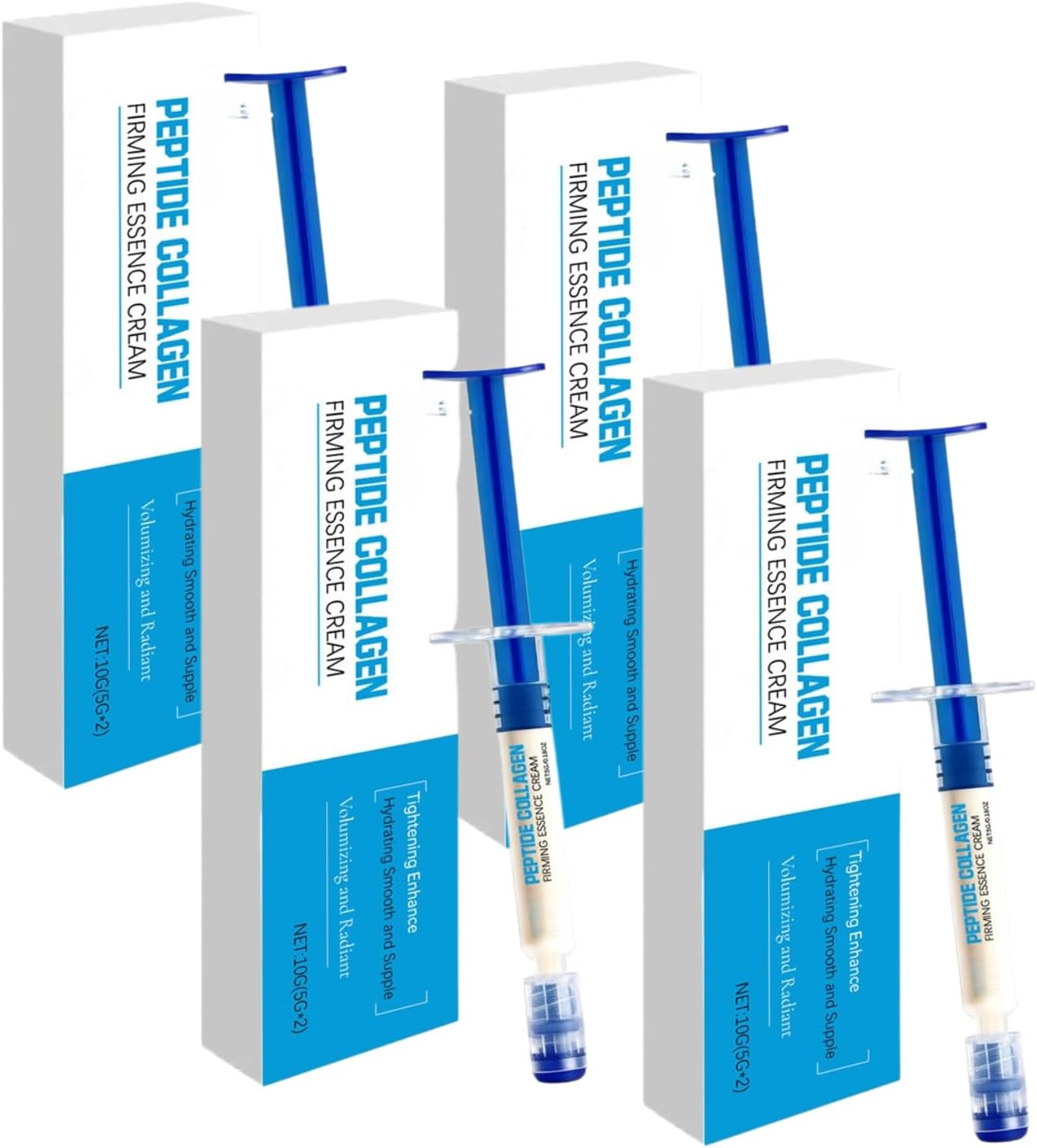 Polypeptide Collagen Elastic Essence Cream, Micro-Molecular Collagen anti Wrinkle Lotion, Multi Peptide Firming Moisturizing Face Cream, Deep Hydrating anti Aging Skin Care for Women (2Box)