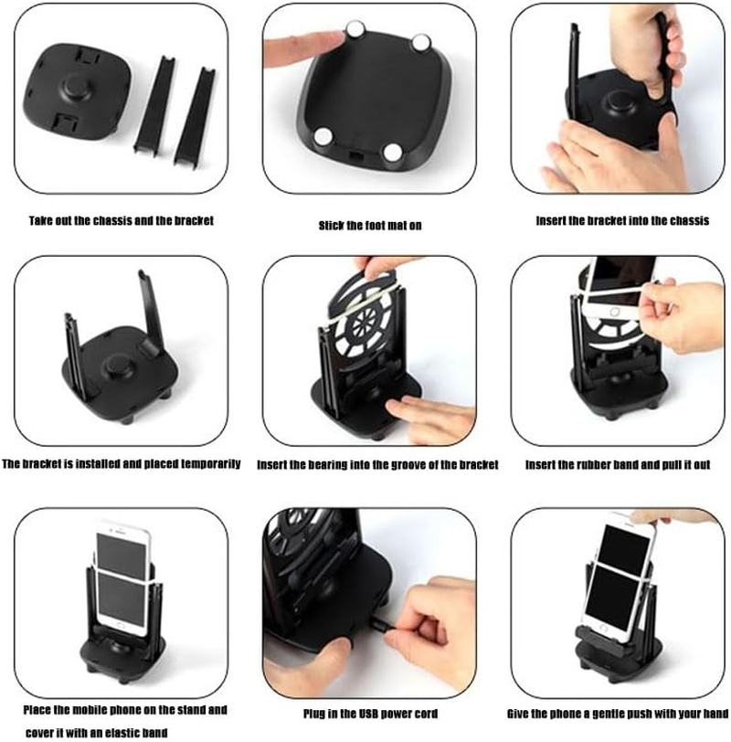 Phone Swing Pedometer,Silent Usb-Powered Step Counter for Go Walker & Mobile Swing, Supports 2 Phones, Money-Making Device Accessory,Phone Holder image number 1