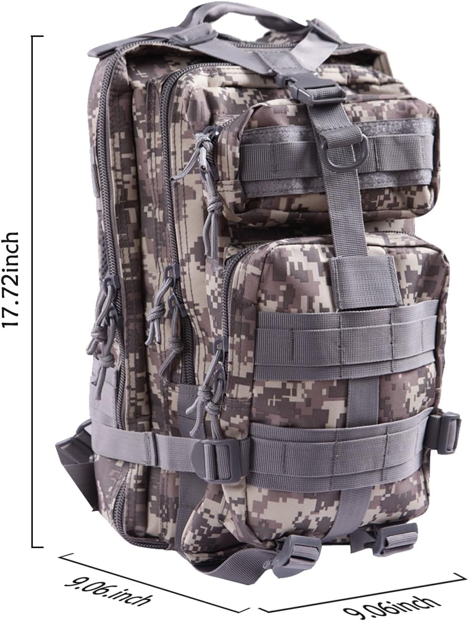 HDE Tactical Military Backpacks 20L MOLLE Bug Out Bag Survival Backpack image number 4