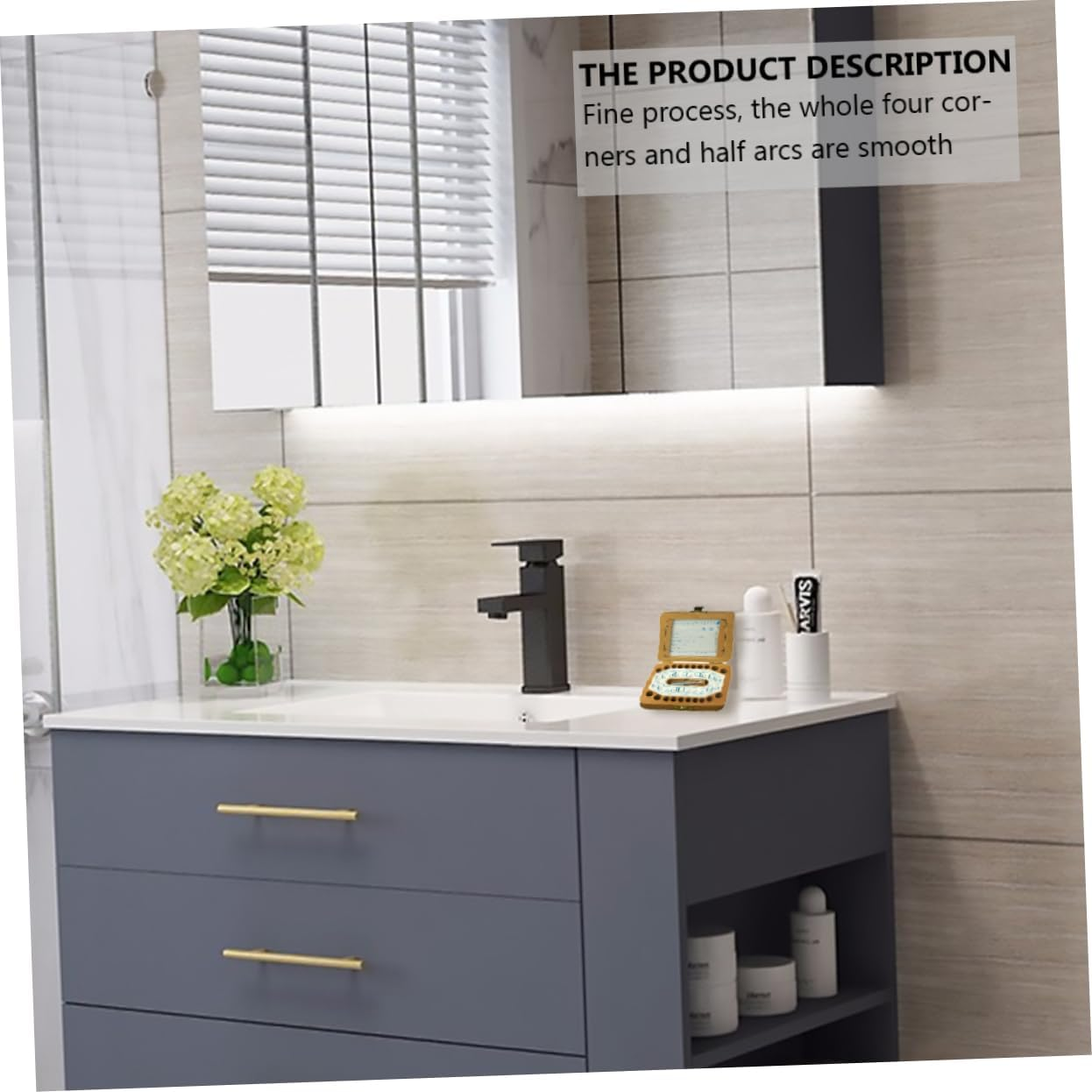 1 Set Teeth Keepsake Box Wooden Deciduous Tooth Storage Organizer Fetal Hair and Photos for Newborns Birthdays Special Occasions