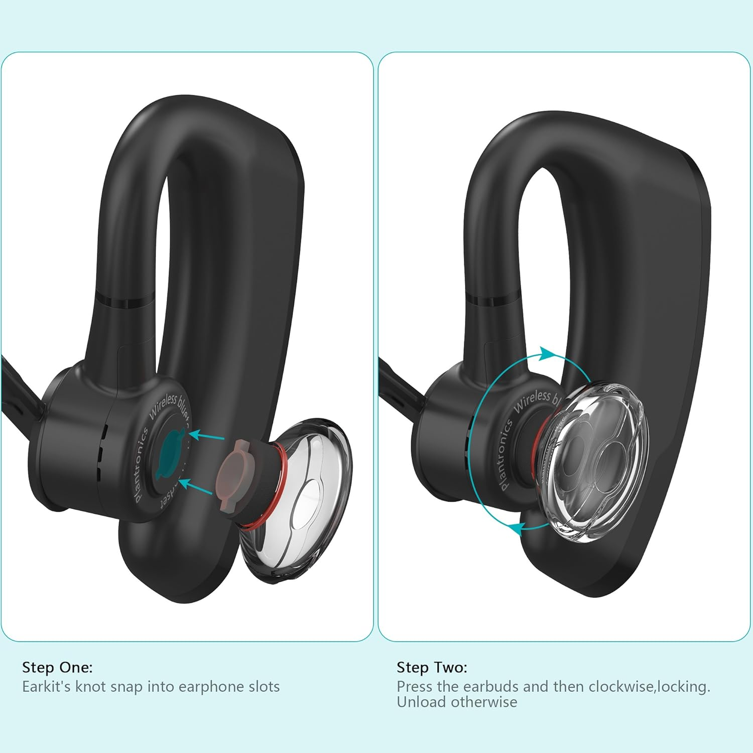 Wiki VALLEY Eartips Replacement for Plantronics Voyager 5200,Earphone Kits Earpads for Voyager 5200 Headphone [24 Month Warranty] (Three Size) - Large Size image number 6