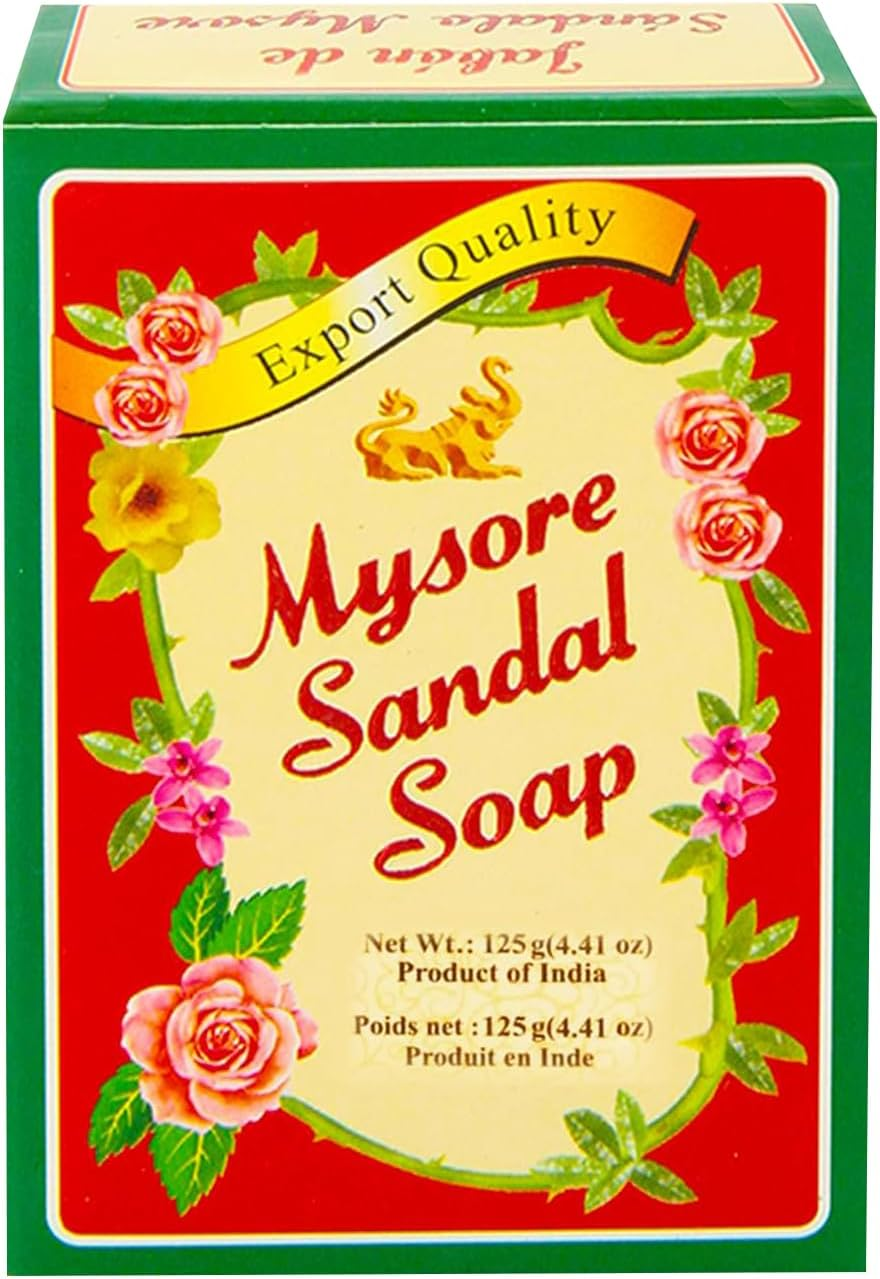 Mysore Sandal Soap 4.41 Oz (125 Grams) Box, (Pack of 5) image number 4