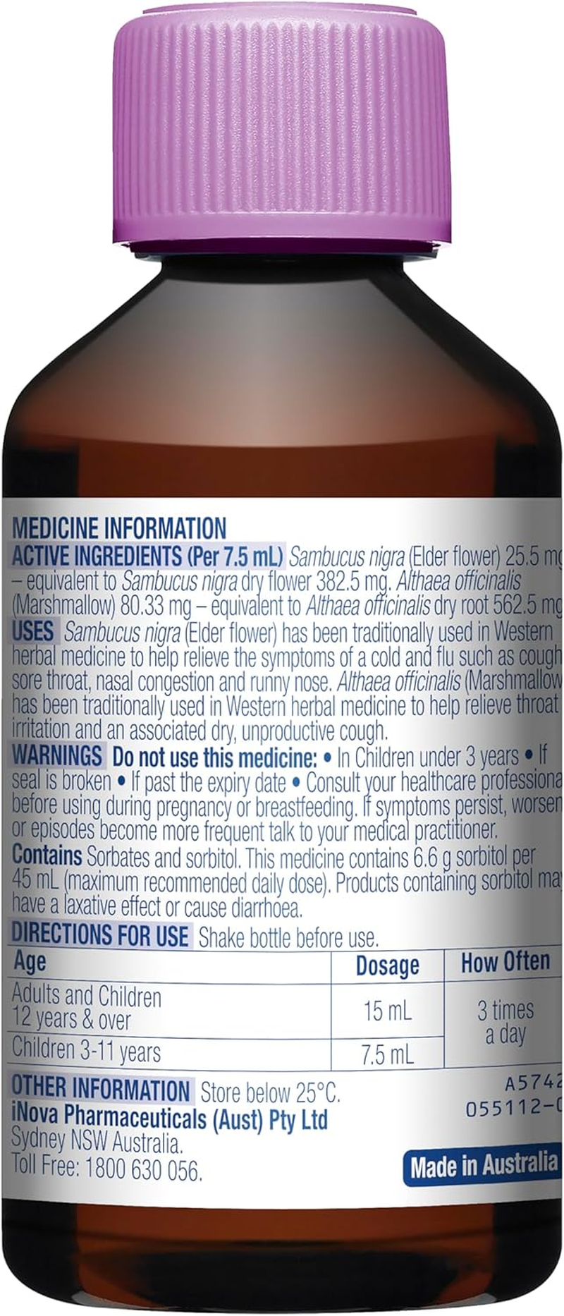 Duro-Tuss Relief Cough plus Cold & Flu Liquid 200 Ml