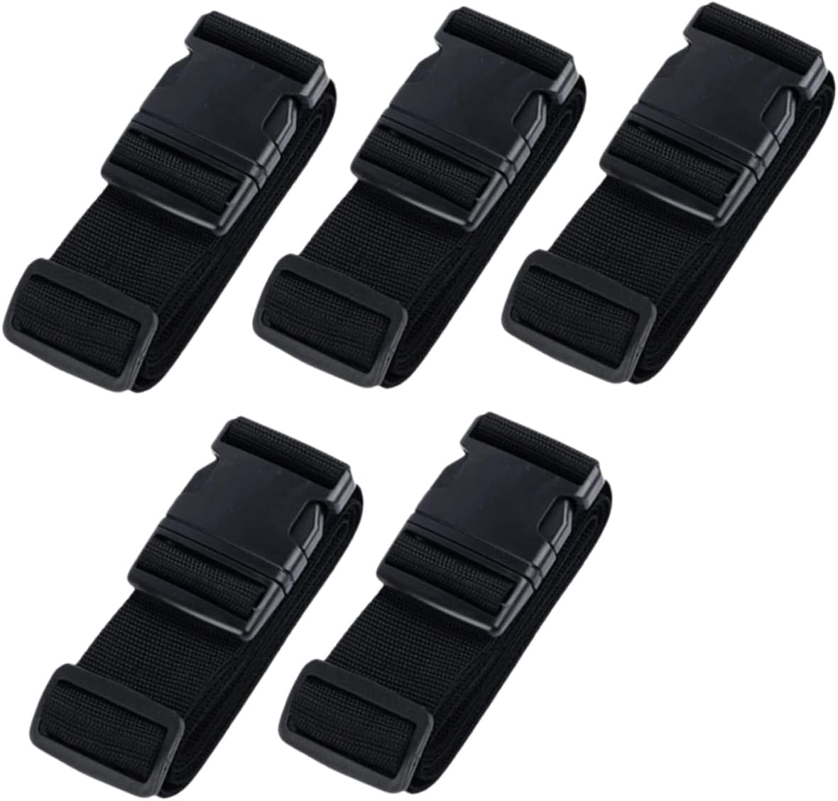 TOGEVAL Luggage Strap Suitcase Strap with Buckle for Travel Baggage Security Sturdy Lightweight Design for Airplane Airport Travel Use 5 Pack image number 6