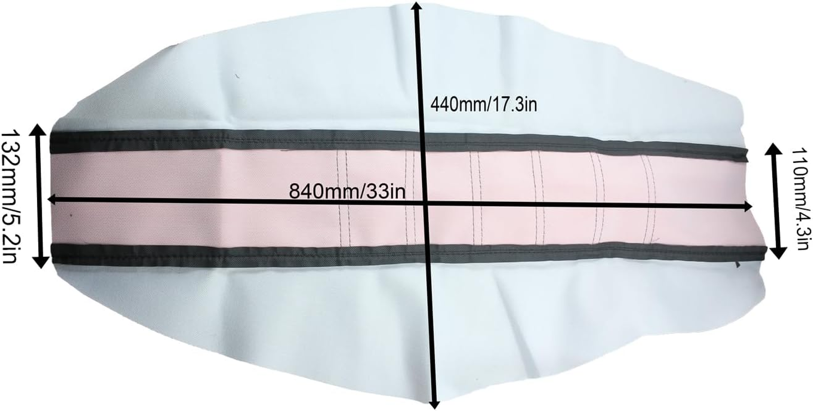 Motorcycle Universal Seat Cover Non-Slip Suitable Rubber Striped Seat Covers Soft for YZ125 YZ250 YZ450F WR250F WR450F TTR230 WR400F XTZ125 YZ WR TTR 125 250 Dirt Pit Bike Motocross off Road Motorbike - Green image number 3