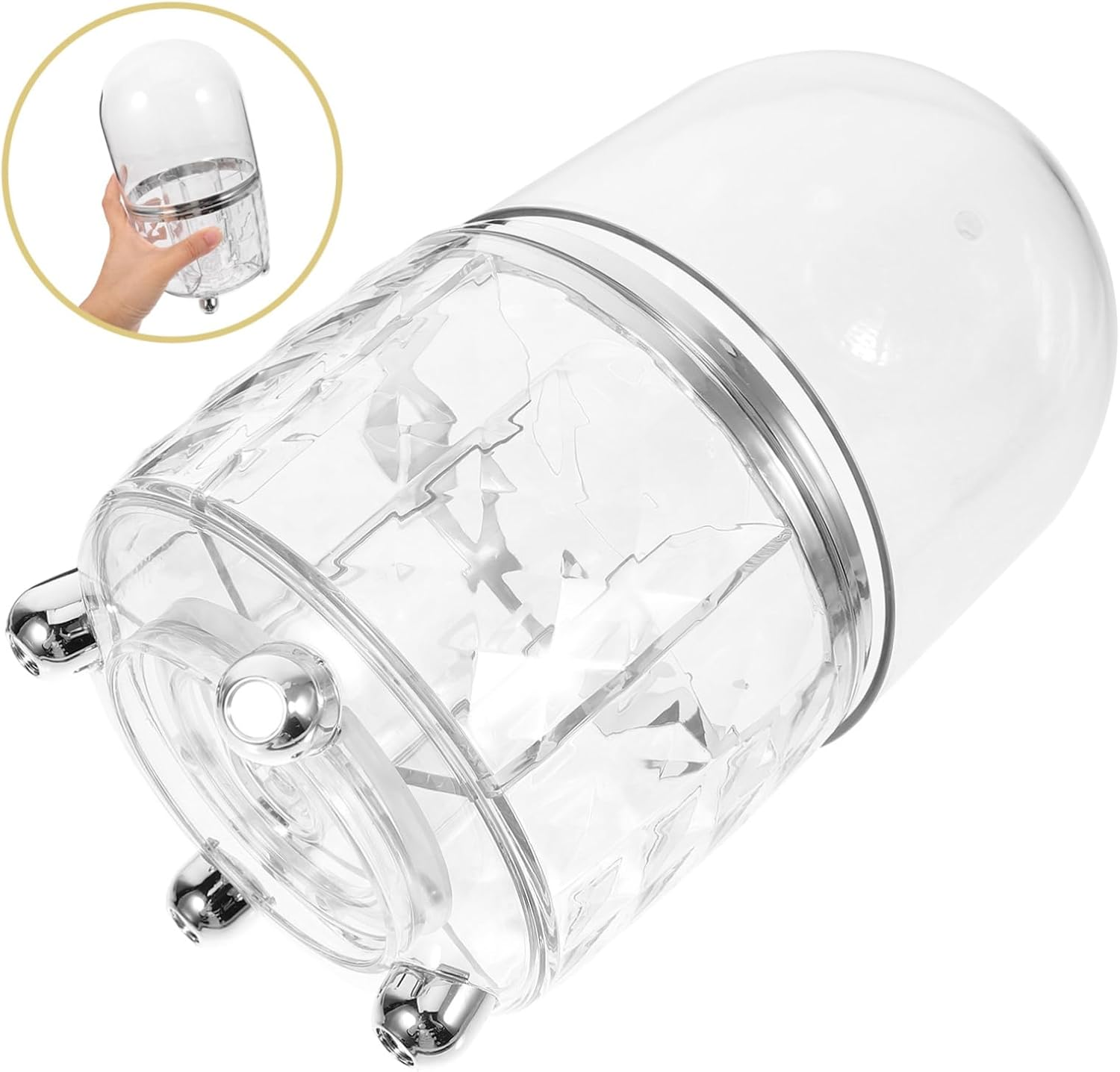 WEKAMOS Rotating Storage Box Small Wheels Pencil Holder Makeup Brush Storage Cup for Desk Bathroom