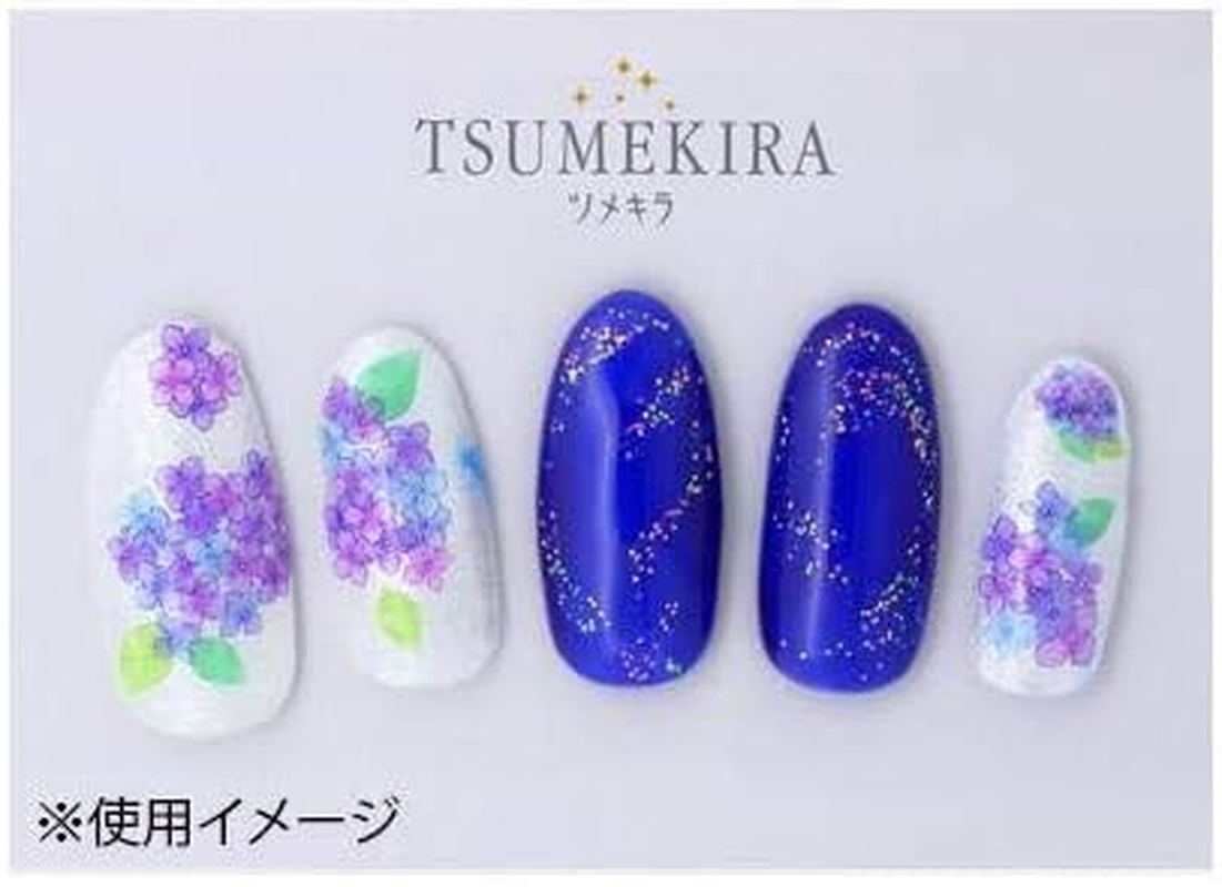 TSUMEKIRA NN-AJI-101 Nail Stickers, Hydrangea, Blue/Purple, 1 Sheet (X 1) image number 3