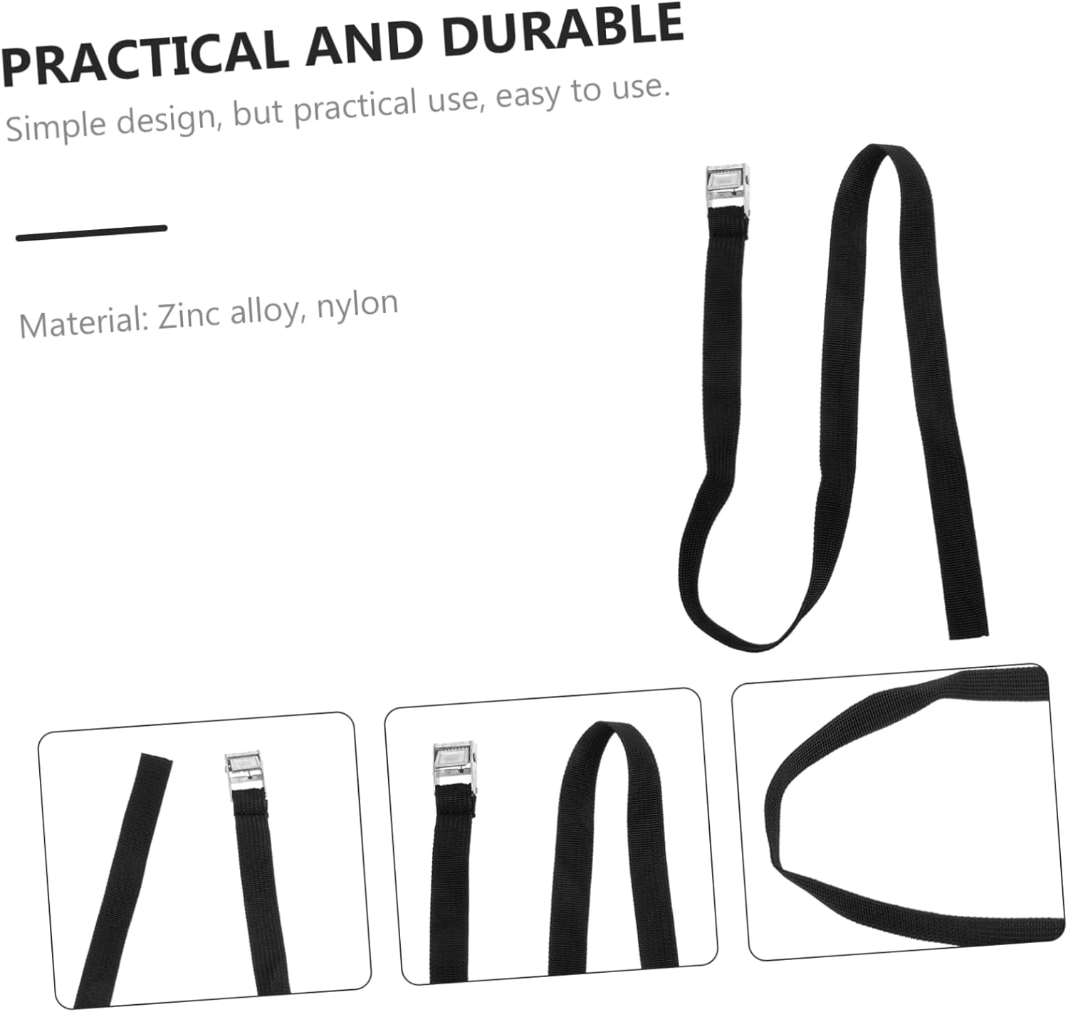 LOORGVEL 2Pcs Luggage Bundling Straps with Buckle Travel Suitcase Tie Straps for Outdoor Fitness Gear and Surfboard Roof Rack Secure Packing Belt image number 3