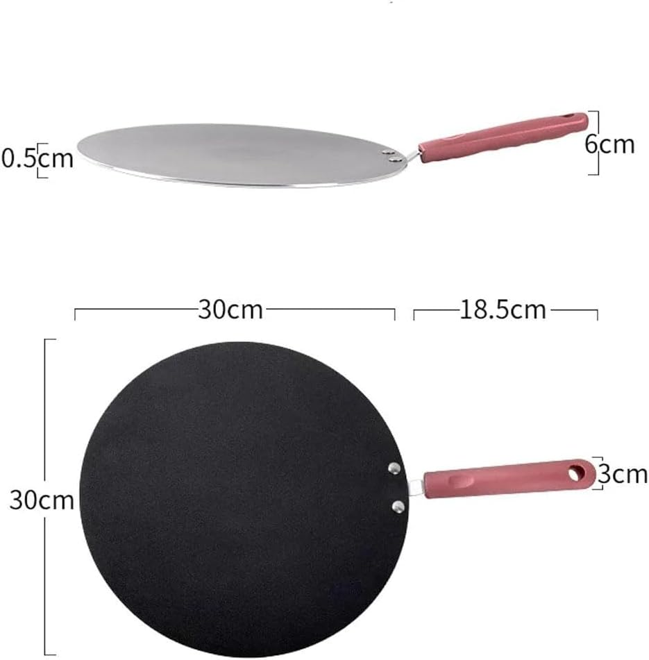32Cm Nonstick Frying Indian Tava Dosa Chapati Pan Flat Skillet Griddle Pan image number 6