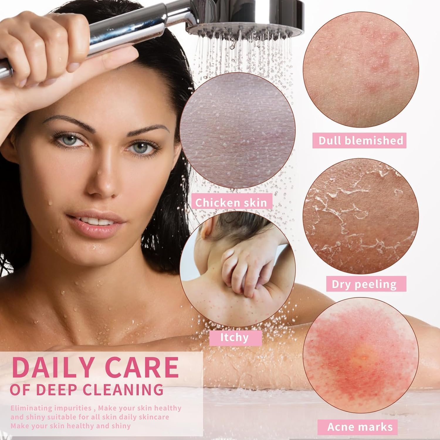 Generic Nylon African Exfoliating Net, 2-Piece Set (Purple + Pink), Traditional Style, Loofah Sponge for Body Washing image number 5