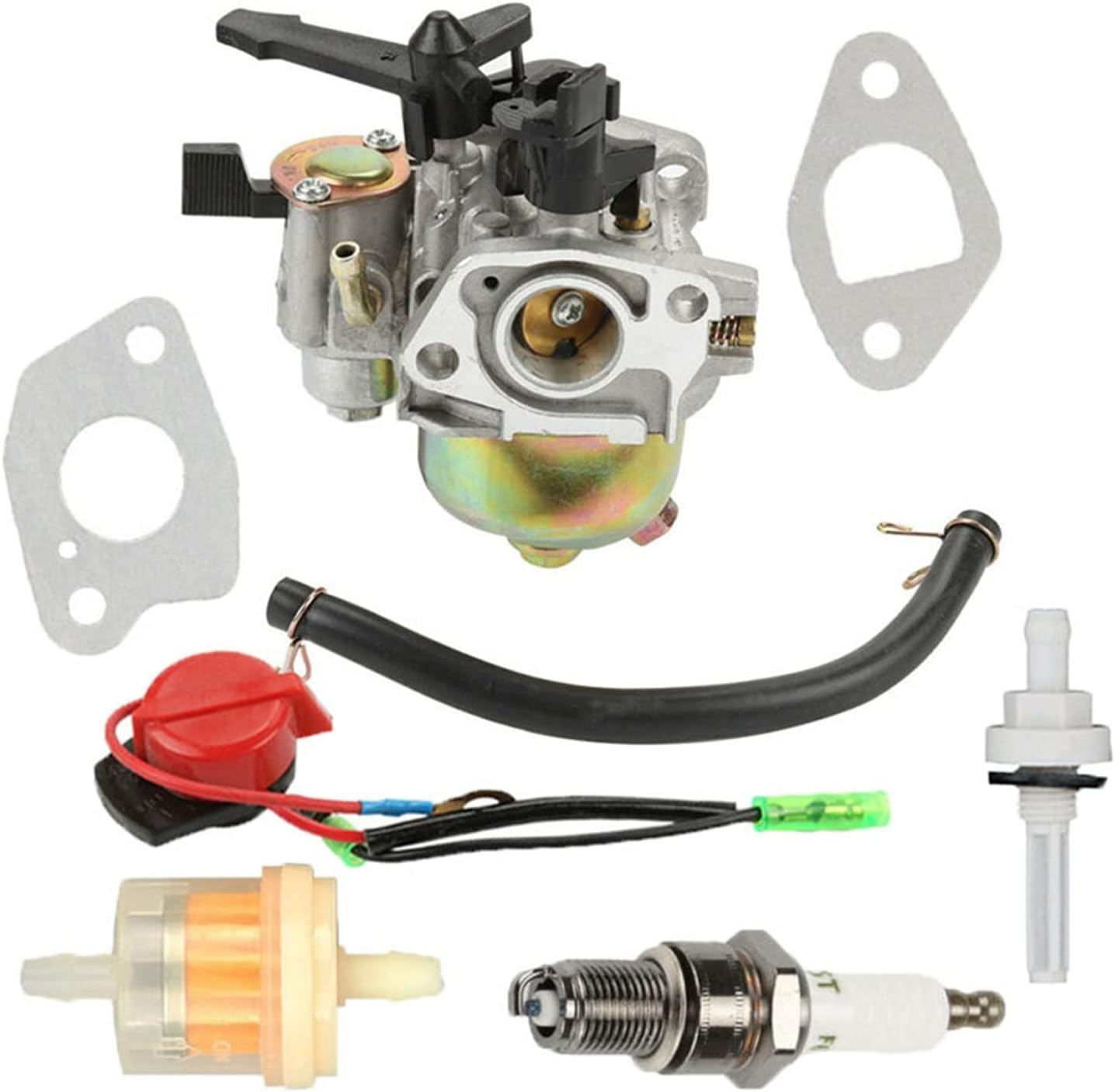 LESANGBAIHUODIAN Carburetor Carb Replacement Accessories Kit Fit for Troy-Bilt 21C-65M1011 21C-65M1066 Super Bronco CRT Tiller Carburetor Parts image number 2