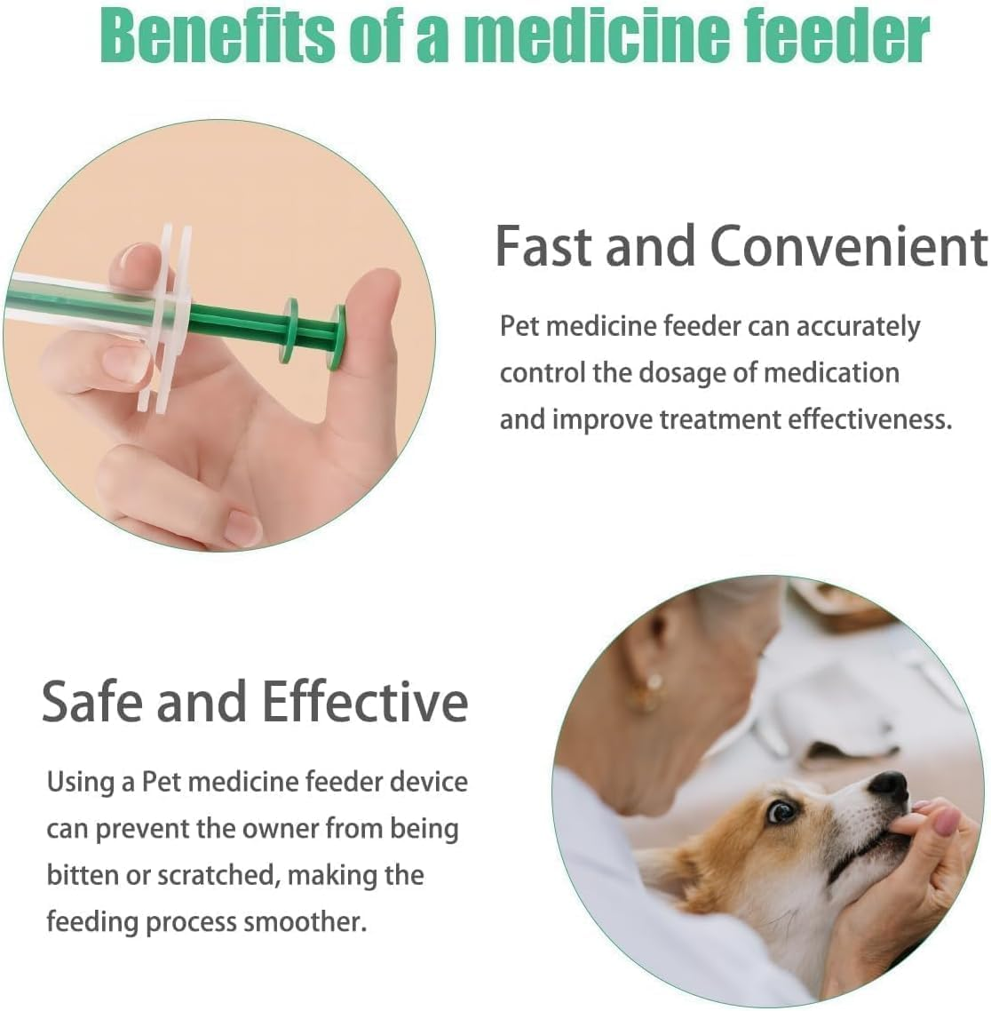 Cozioz Pill Shooter for Small Cats & Dogs, Soft Tip Medicine Dispenser, Easy Pill Administration Feeder for Pets image number 1