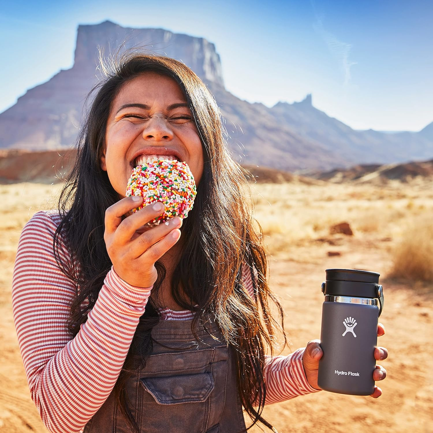 Hydro Flask 12 Oz Wide Mouth Bottle with Flex Sip Lid White