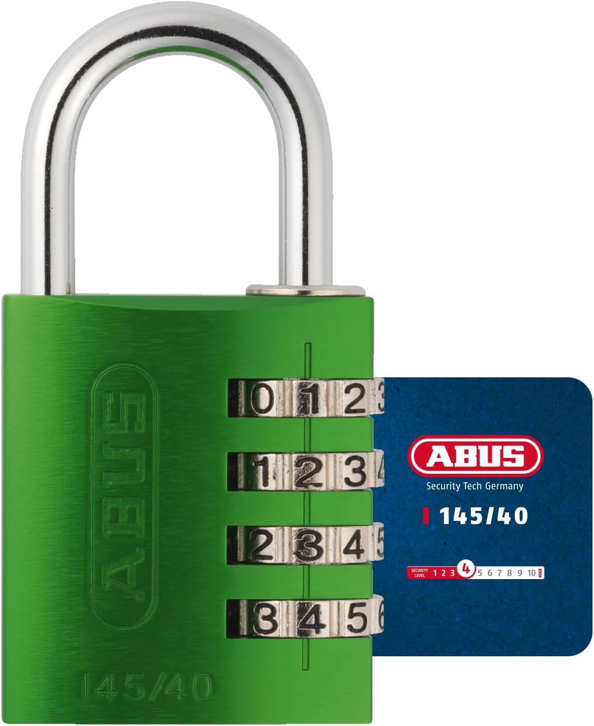 Padlock Combination Aluminum 30Mm Green