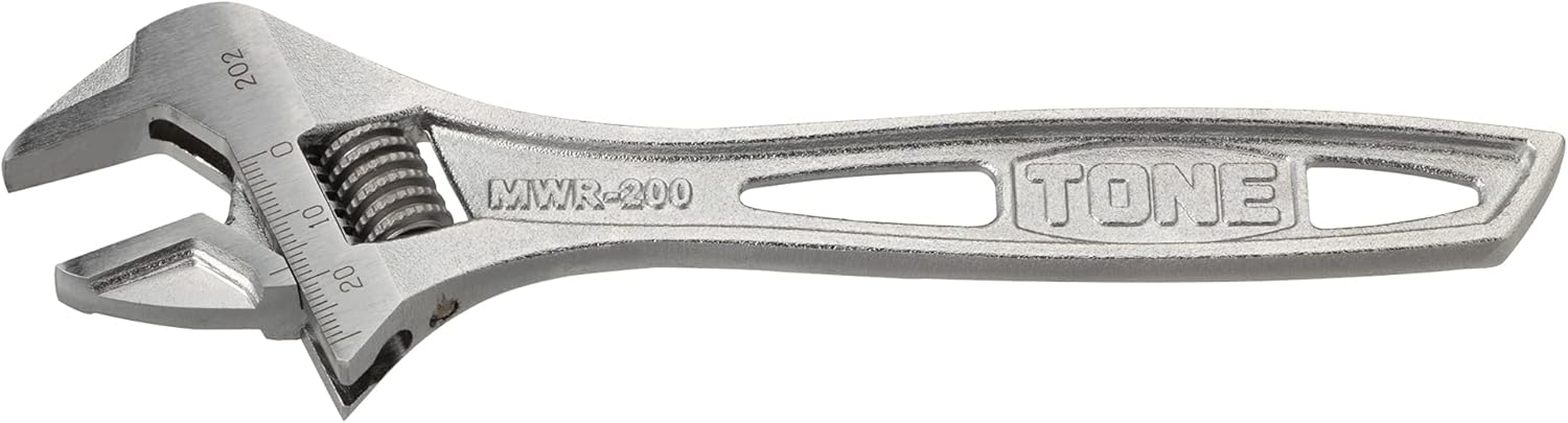TONE MWR-200 Monkey Wrench (With Graduation) Total Length 7.9 Inches (200 Mm) image number 1