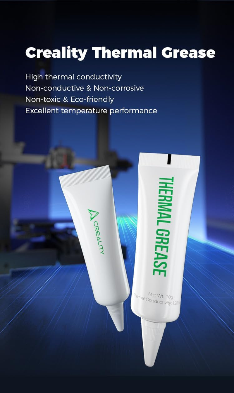 Creality 3D Printing Accessories Pack - All-In-One Maintenance Kit with Glue Stick (Build Plate Adhesion), Thermal Grease (High Conductivity), Lubricant (Noise Reduction) - 3D Print Tools/Accessories image number 5