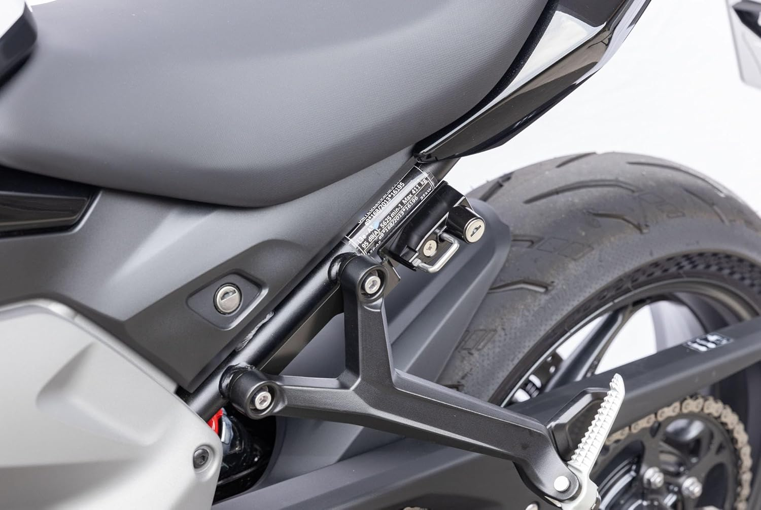 Kijima HTR-05011 Motorcycle Motorcycle Parts Helmet Lock Steel Black Finish Trident 660 image number 3