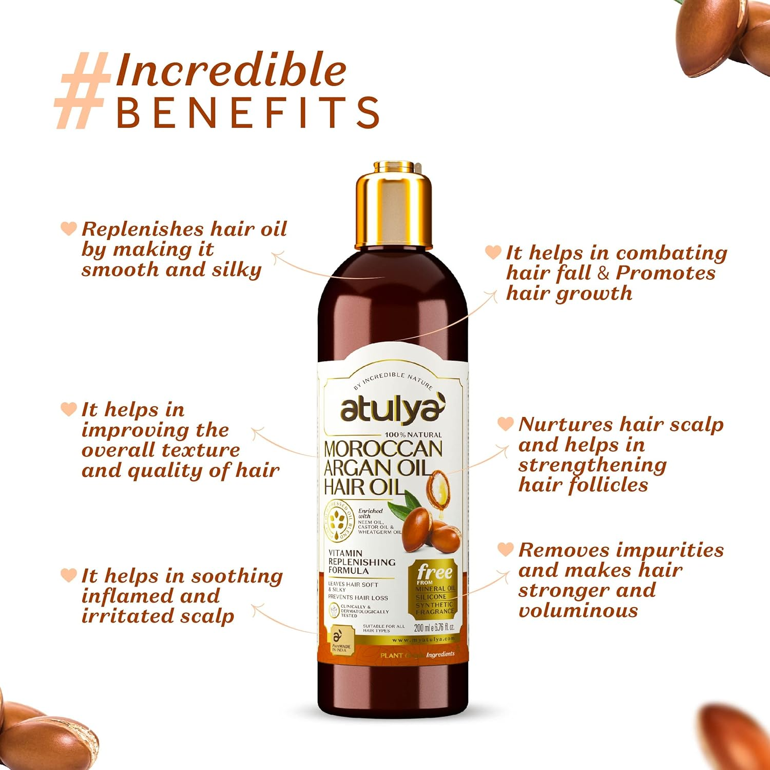 Atulya Moroccon Argan Oil Hair Oil